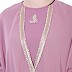 Double layered Designer dress abaya- Puce Pink Double layered Designer dress abaya- Puce Pink